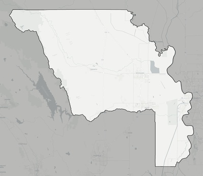 Yolo County CA county basemap context