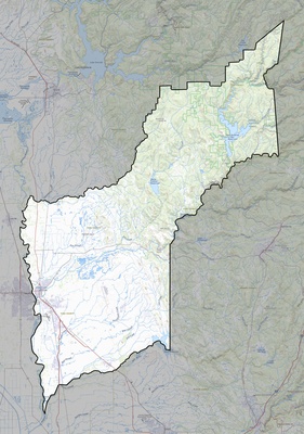 Yuba County CA USGS topo map