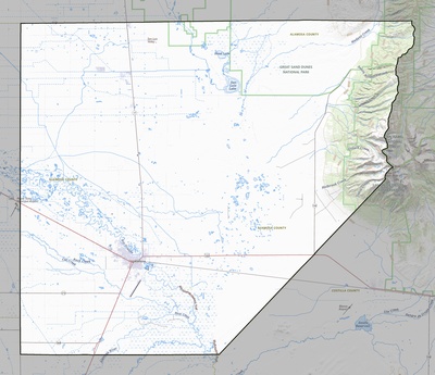 Alamosa County CO USGS topo map