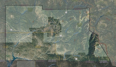 Archuleta County CO USGS imagery and topo map