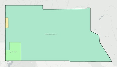 Archuleta County CO school district boundaries map