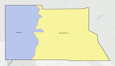 Archuleta County CO townships and subdivisions map
