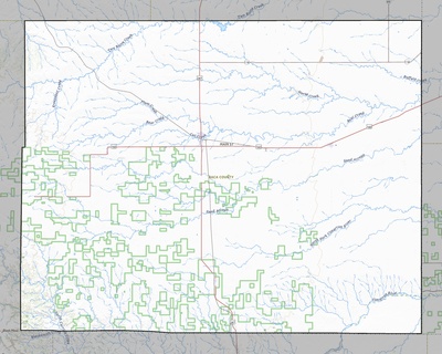 Baca County CO USGS topo map