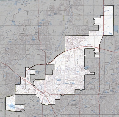 Broomfield County CO USGS topo map