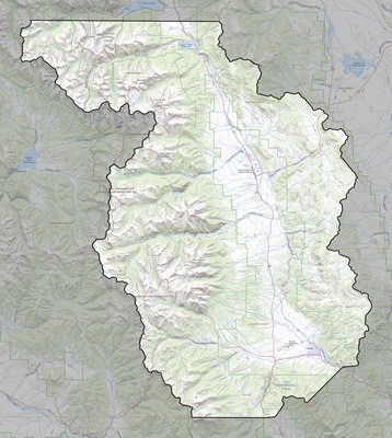 Chaffee County CO USGS topo map