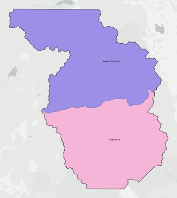 Chaffee County CO townships and subdivisions map
