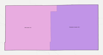 Cheyenne County CO school district boundaries map