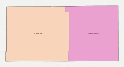 Cheyenne County CO townships and subdivisions map