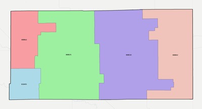 Cheyenne County CO ZIP code boundaries map