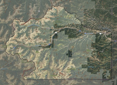 Clear Creek County CO USGS imagery and topo map