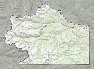 Clear Creek County CO USGS topo map