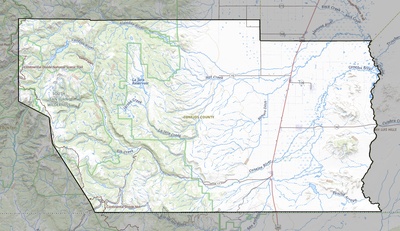 Conejos County CO USGS topo map