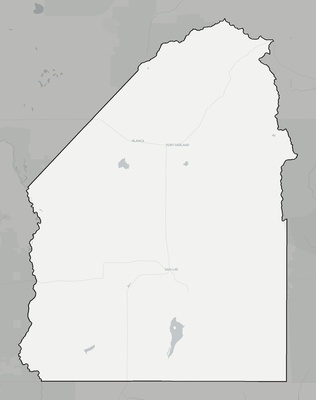 Costilla County CO county basemap context