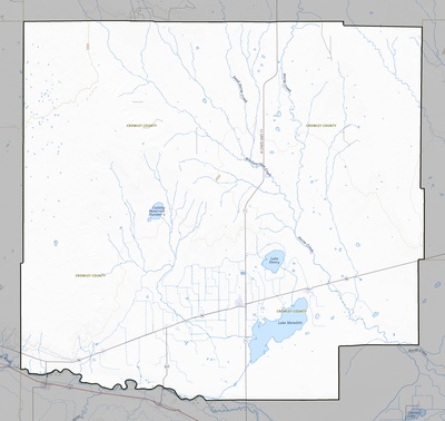 Crowley County CO USGS topo map
