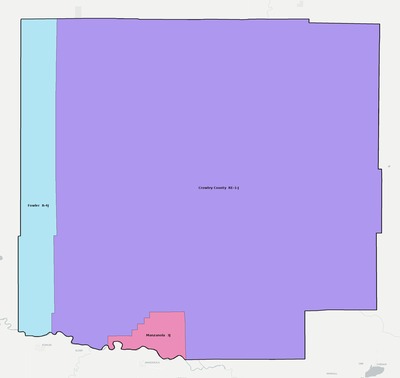 Crowley County CO school district boundaries map