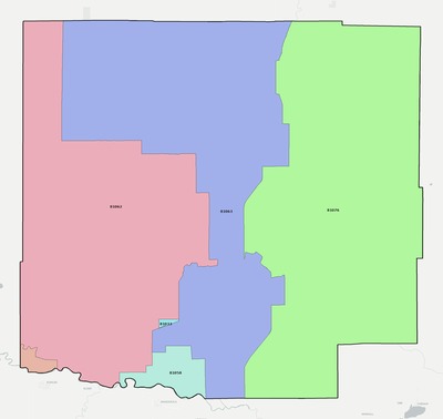 Crowley County CO ZIP code boundaries map