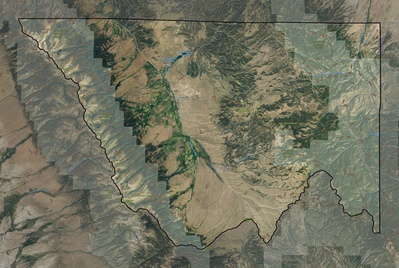 Custer County CO USGS imagery and topo map