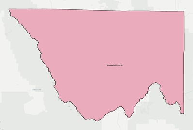 Custer County CO townships and subdivisions map