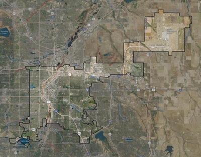 Denver County CO USGS imagery and topo map