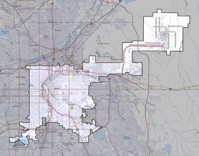 Denver County CO USGS topo map