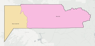 Dolores County CO townships and subdivisions map