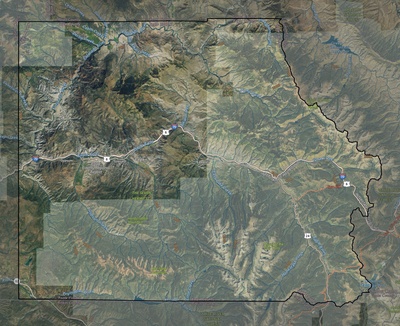 Eagle County CO USGS imagery and topo map