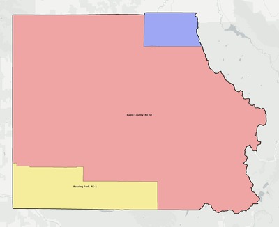 Eagle County CO school district boundaries map
