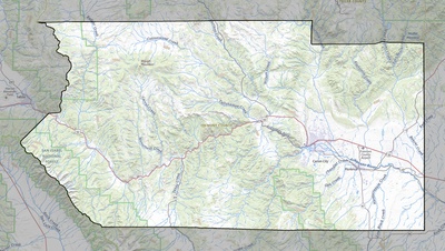 Fremont County CO USGS topo map
