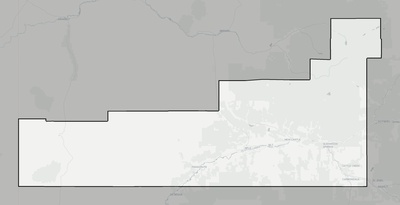 Garfield County CO county basemap context