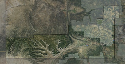 Garfield County CO USGS imagery and topo map