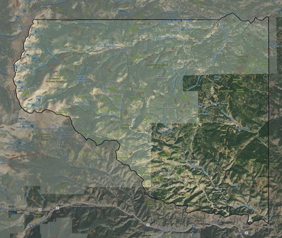 Gilpin County CO USGS imagery and topo map