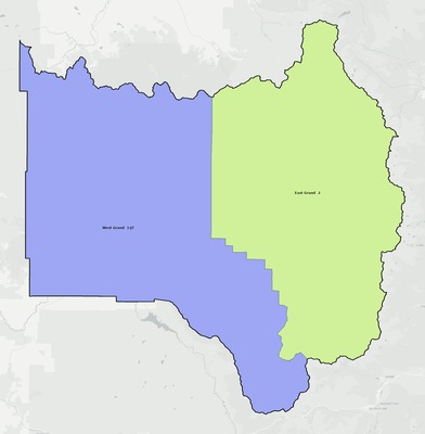 Grand County CO school district boundaries map