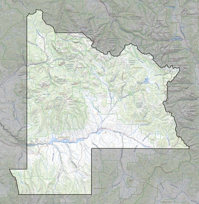 Gunnison County CO USGS topo map