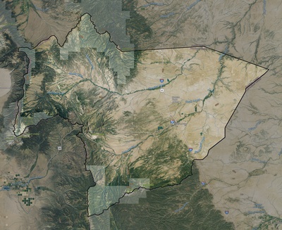 Huerfano County CO USGS imagery and topo map