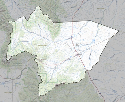 Huerfano County CO USGS topo map