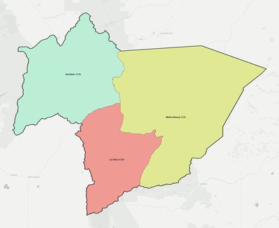 Huerfano County CO townships and subdivisions map