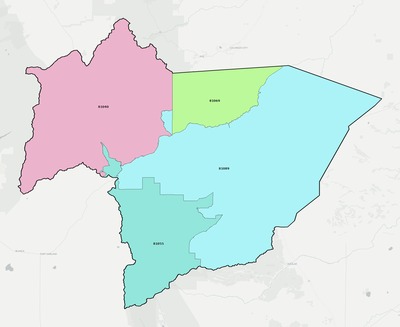 Huerfano County CO ZIP code boundaries map