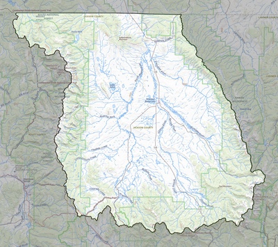 Jackson County CO USGS topo map