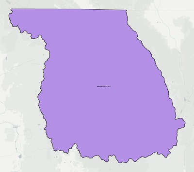 Jackson County CO school district boundaries map