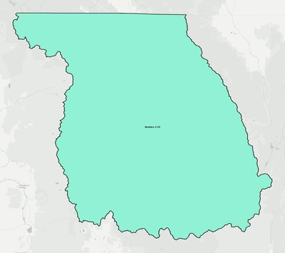Jackson County CO townships and subdivisions map