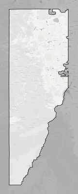 Jefferson County CO county basemap context