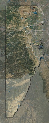 Jefferson County CO USGS imagery and topo map