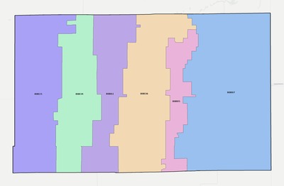 Kit Carson County CO ZIP code boundaries map