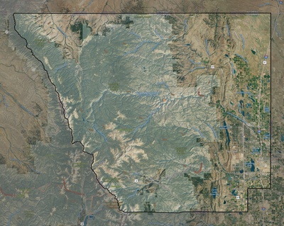 Larimer County CO USGS imagery and topo map
