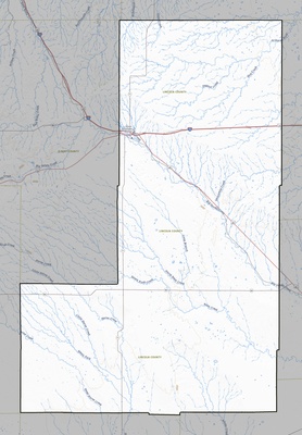 Lincoln County CO USGS topo map