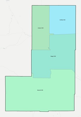 Lincoln County CO townships and subdivisions map
