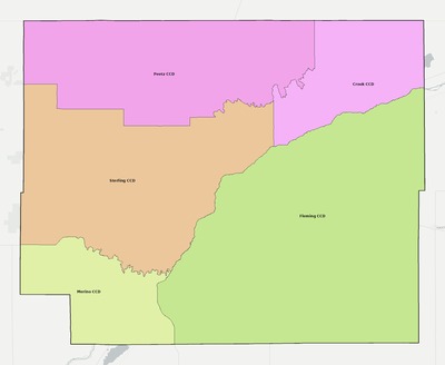 Logan County CO townships and subdivisions map