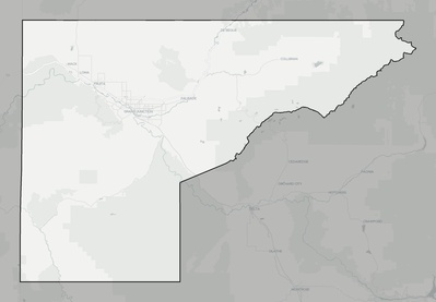 Mesa County CO county basemap context