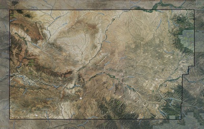 Moffat County CO USGS imagery and topo map