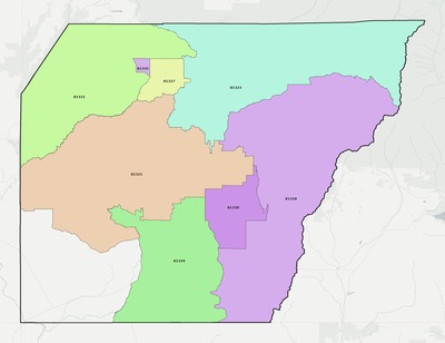 Montezuma County CO ZIP code boundaries map